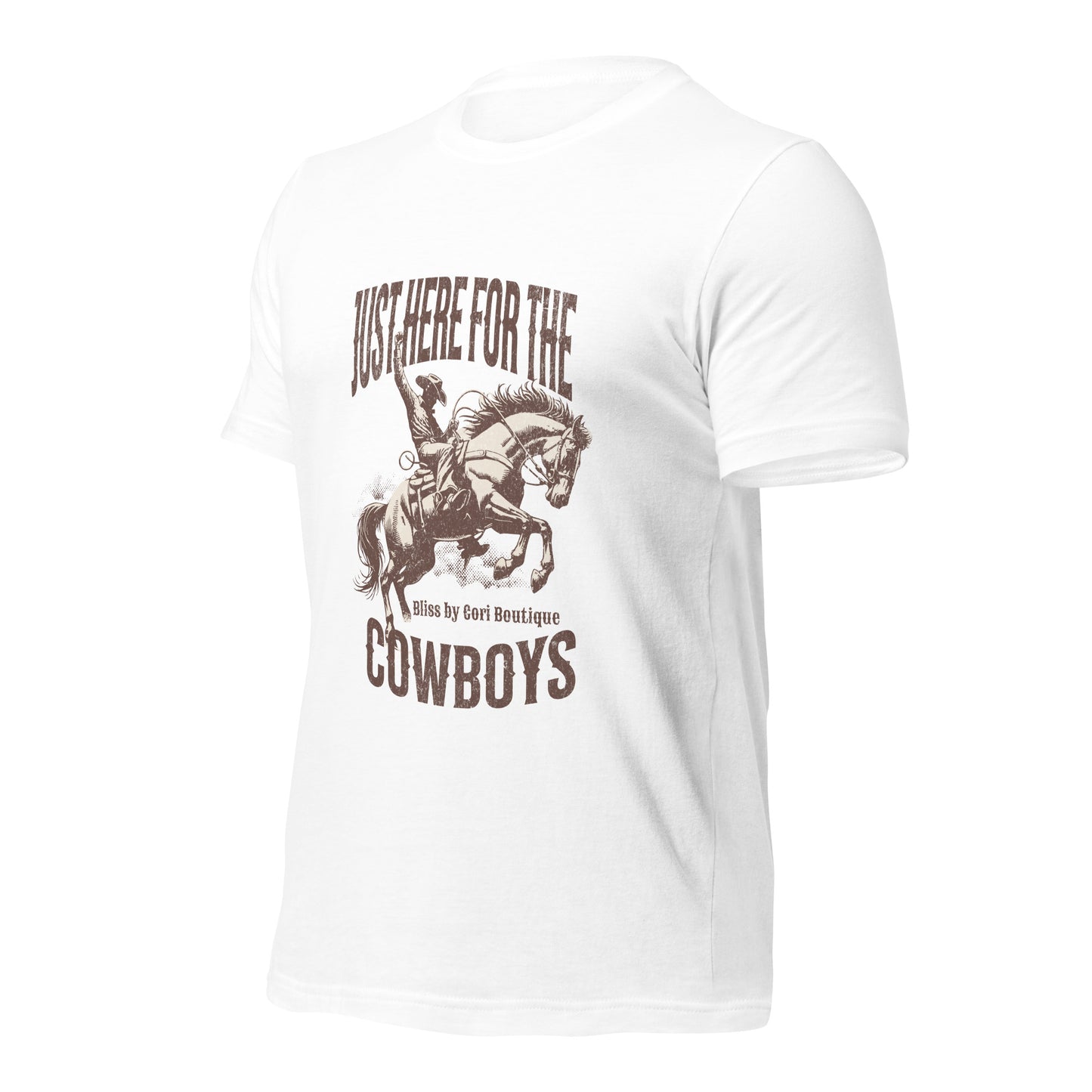 Bella Canvas Tee - Just Here For The Cowboys