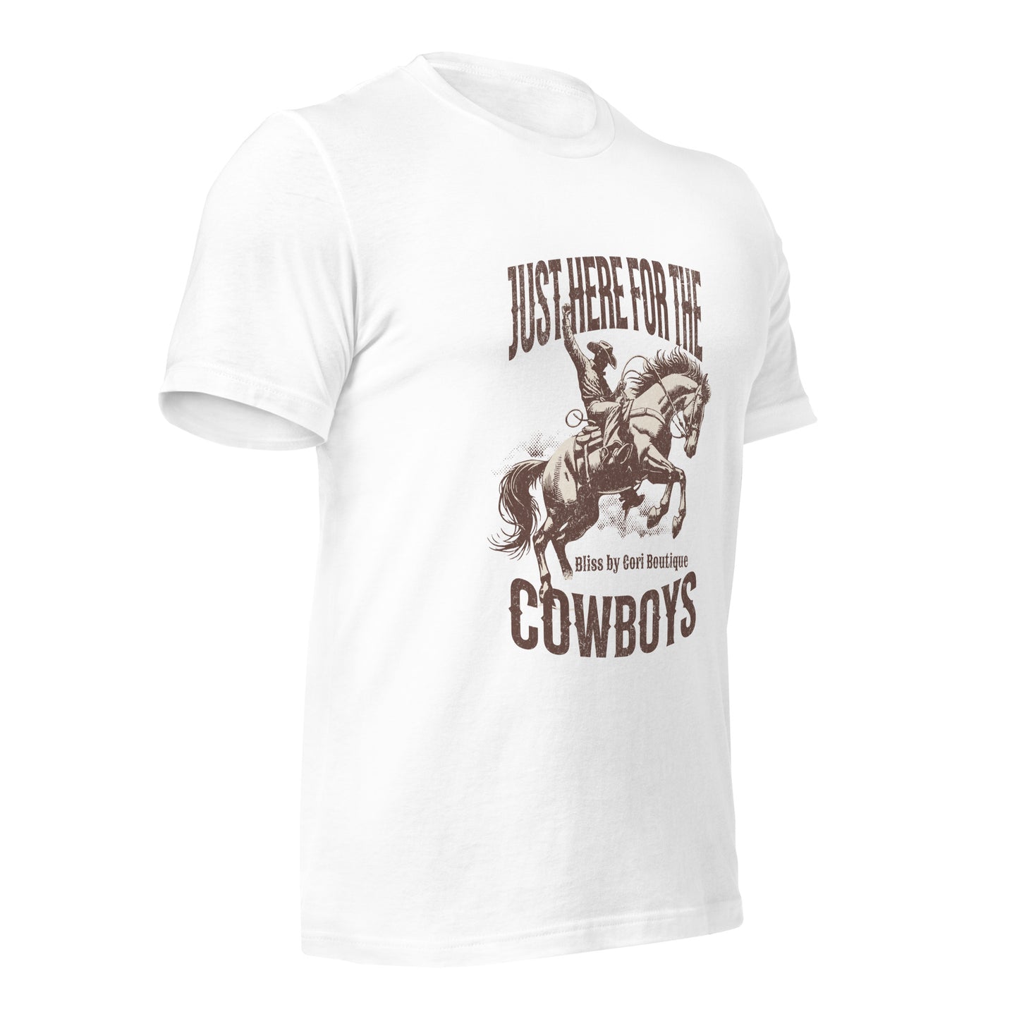 Bella Canvas Tee - Just Here For The Cowboys