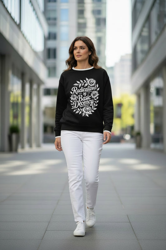 Radicalized By Basic Decency Knit Sweater