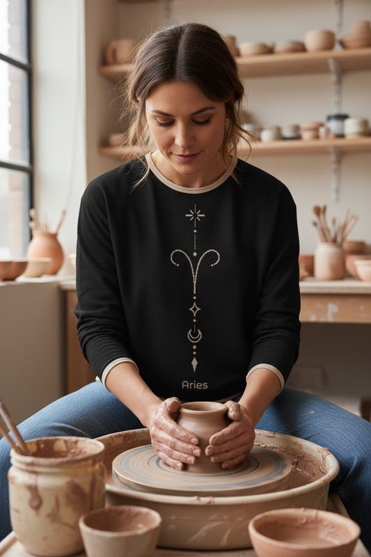 Aries Zodiac Personalized Knit Sweater