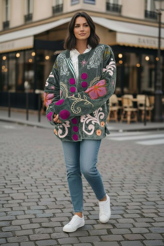 "You Are Loved" Velvet Jacket