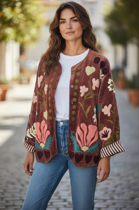 "LOVE" Velvet Jacket