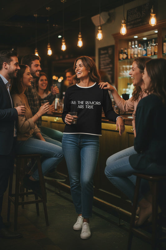 All The Rumors Are True Personalized Knit Sweater