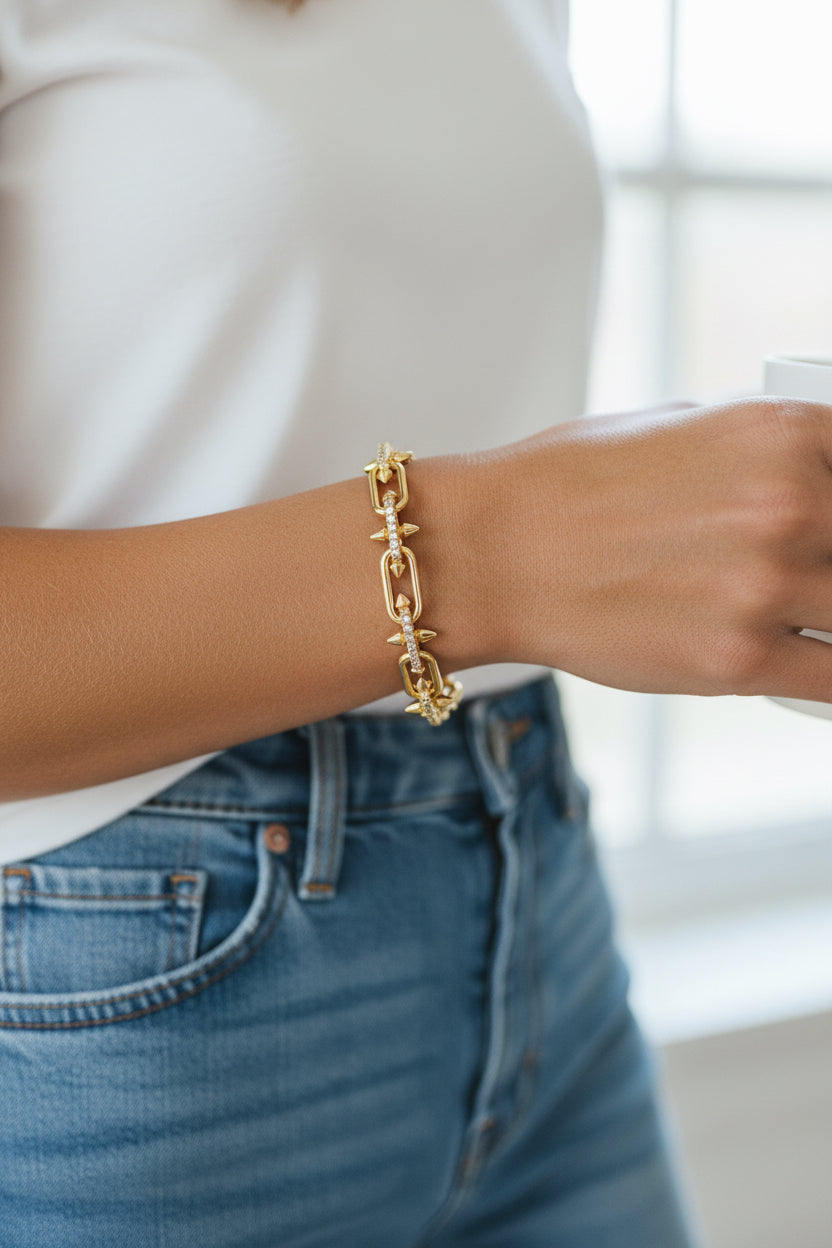 Talon Chain Bracelet - Available in Gold or Silver