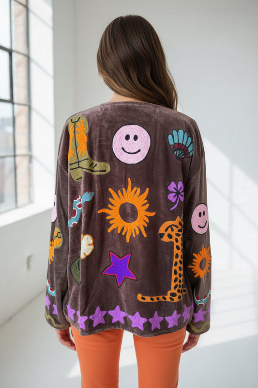 "Ella" Velvet Jacket - ONLY ONE LEFT!!!!!