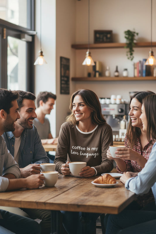 Coffee Is My Love Language Personalized Knit Sweater