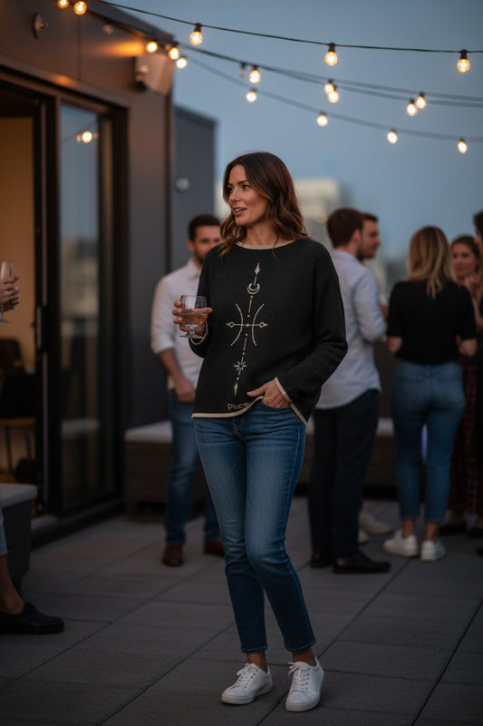 Pisces Zodiac Personalized Knit Sweater