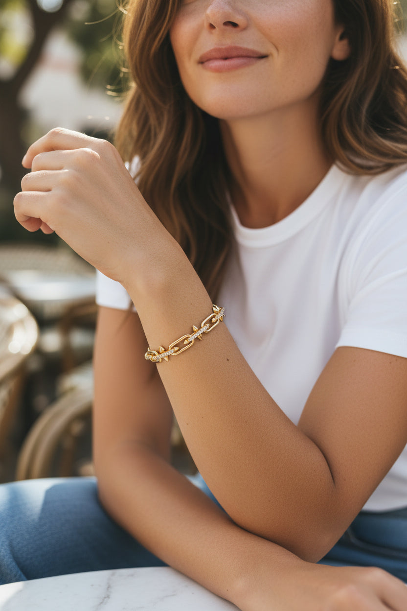 Talon Chain Bracelet - Available in Gold or Silver