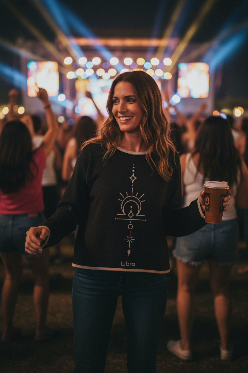 Libra Zodiac Personalized Knit Sweater