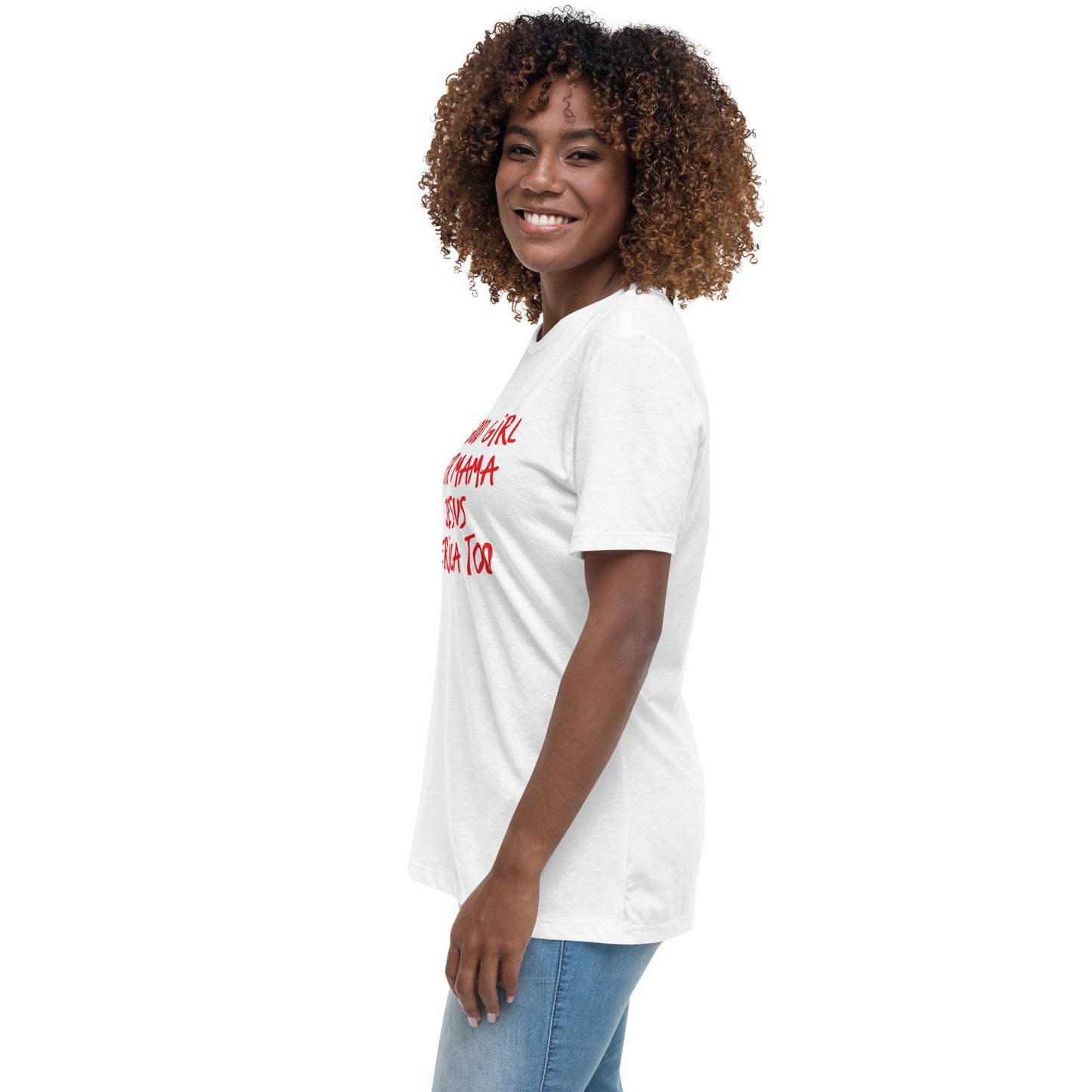 She's A Good Girl Loves Her Mama Loves Jesus And America Too - Bella Canvas Tee - Red