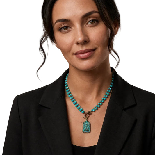 Sitting Buddha Amulet Necklace